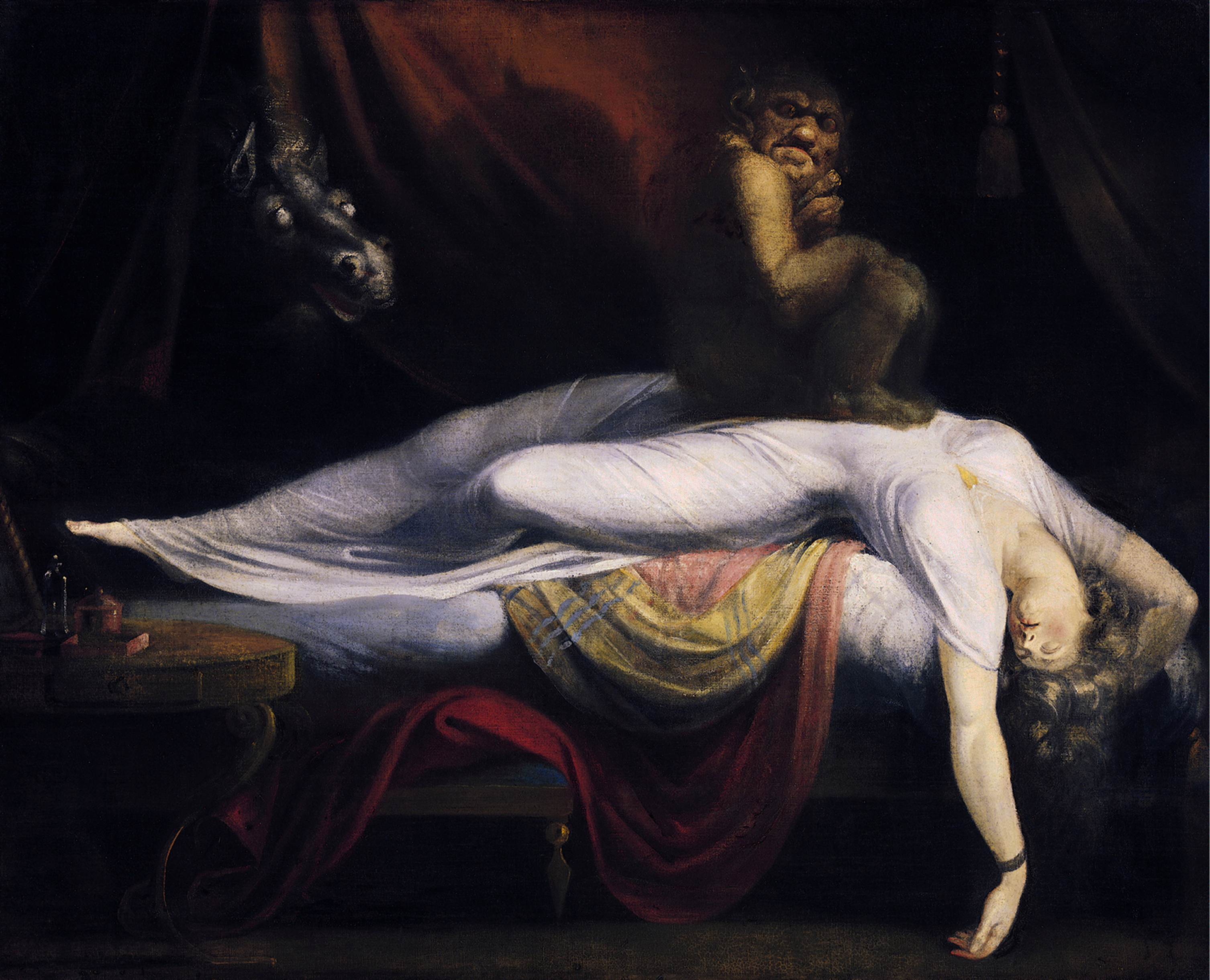 英國畫家符斯理（Henry Fuseli）的畫作《夢魘》（The Nightmare）（圖／翻攝自wikipedia） 