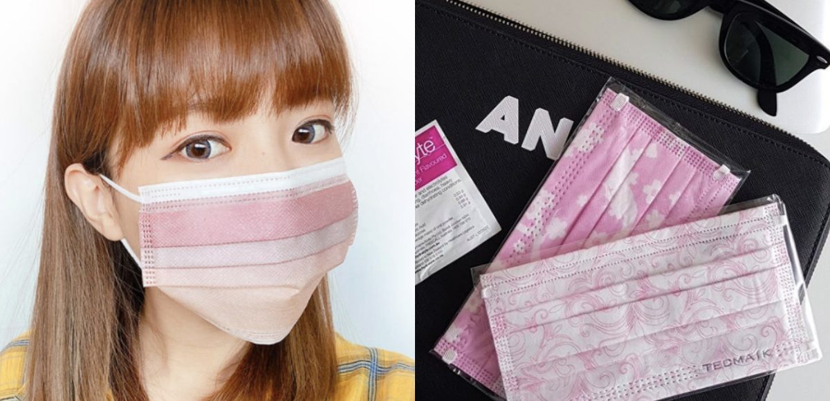 ▲這3家超美口罩必收！「冰島藍湖」、「馬里布黃昏」漸層超夢幻。（圖／FB@ jiujiu.tw、IG@tecmask）