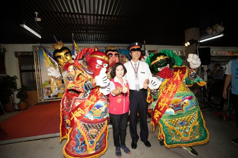 宜蘭縣今年雙十國慶升旗典禮的旗手是由「千里眼」與「順風耳」擔任。（圖／將丞廣告公司提供)