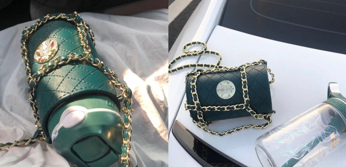 ▲星巴克「顏值逆天」女神水壺「星奈兒」超火紅！神似香奈兒菱格紋質感爆棚。（圖／授權自RED ID：192681024）