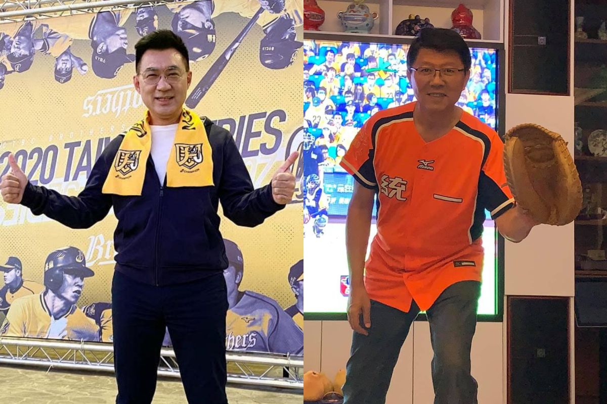 ▲隨著中華職棒冠軍賽系列戰的開打，出身台中支持中信兄弟的國民黨主席江啟臣，也與支持統一獅的台南市議員謝龍介對賭，哪隊獲得總冠軍頭銜，對方就要穿對手的球衣參加中常會。（圖／翻攝江啟臣、謝龍介臉書）