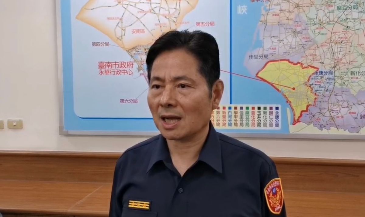 ▲台南市警察局局長詹永茂今（1）日向台南市長黃偉哲自請處分。（台南市警察局提供）
