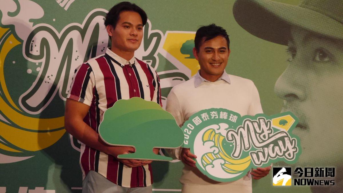 ▲旅美好手林子偉（右）與張育成。（圖／吳政紘攝）