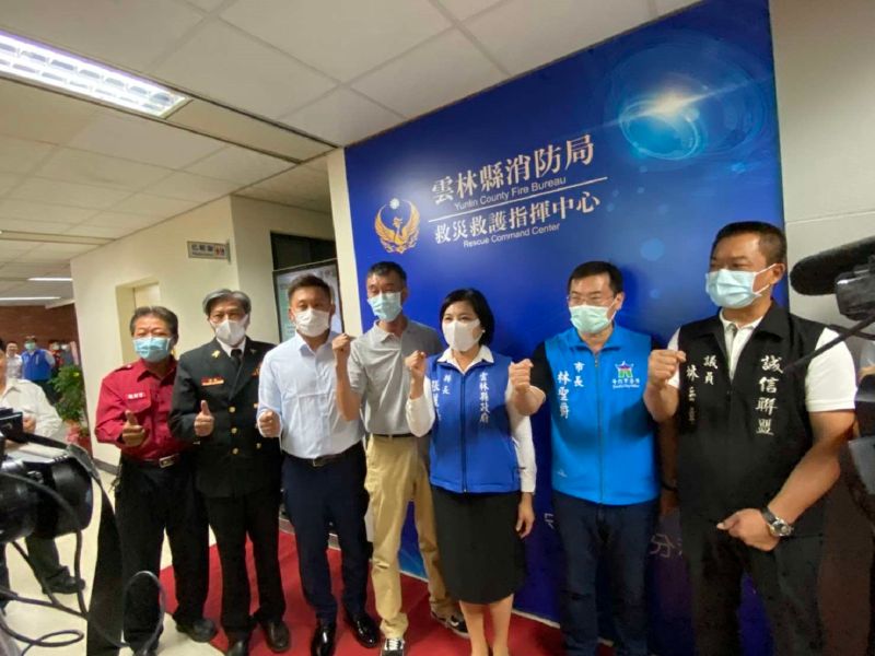 ▲雲林縣救災救護指揮中心啟用。(圖/記者洪佳伶攝,2020.11.03)