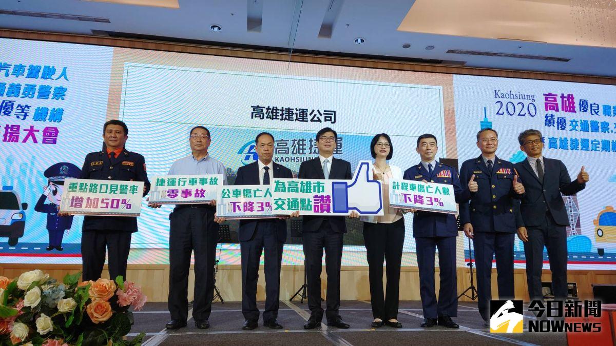 ▲高雄市長陳其邁宣示四個交通目標。（圖／記者鄭婷襄攝）