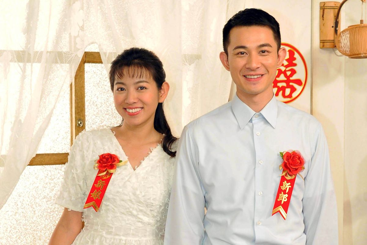 ▲米可白（左）在劇中與曾子益修成正果。（圖 / 台視提供）