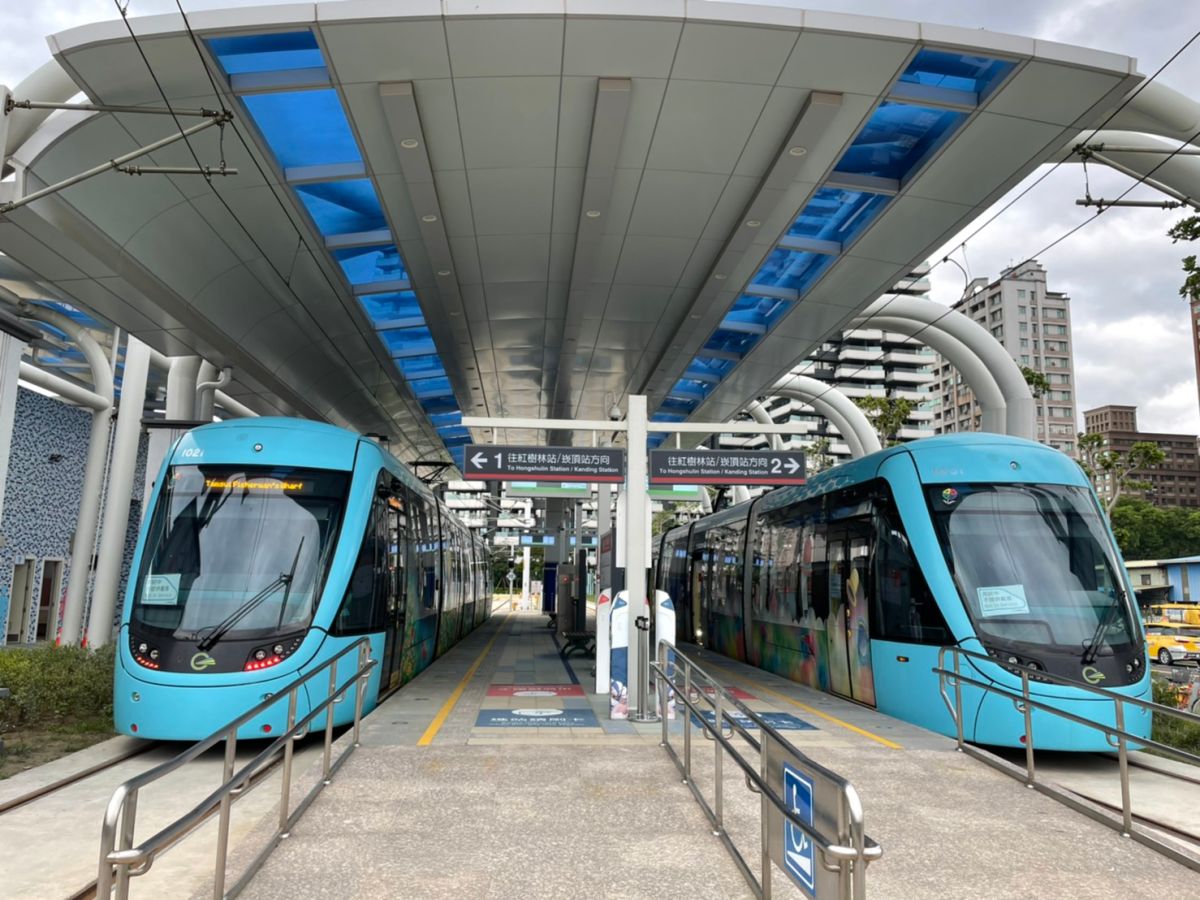 ▲侯友宜4日宣布，淡海輕軌第一期藍海線將於11月15日上午10點，在淡水漁人碼頭站舉行通車典禮。(圖/記者陳志仁攝)