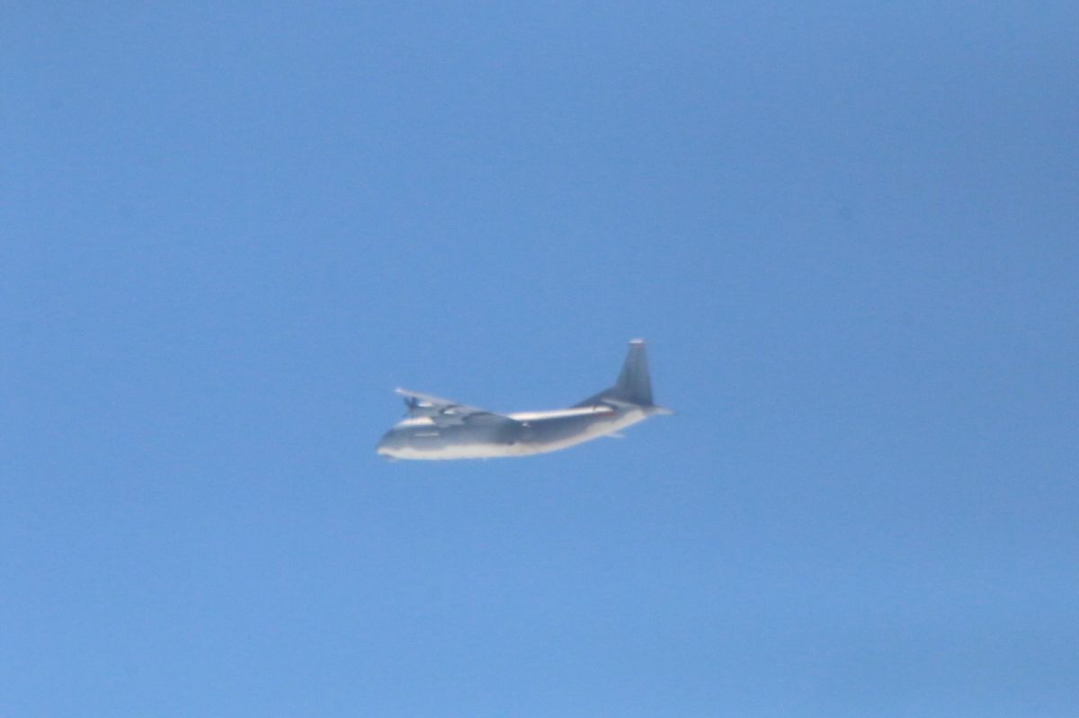 ▲國防部今（4）日晚間證實，上午1架次運9通信對抗機闖我西南空域。（圖／國防部提供）