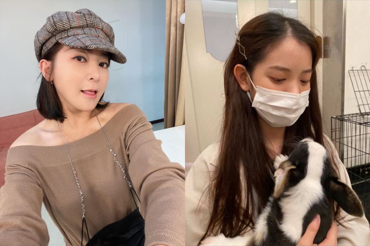 ▲王彩樺（左）曝光大女兒側臉照。（圖／王彩樺臉書） 