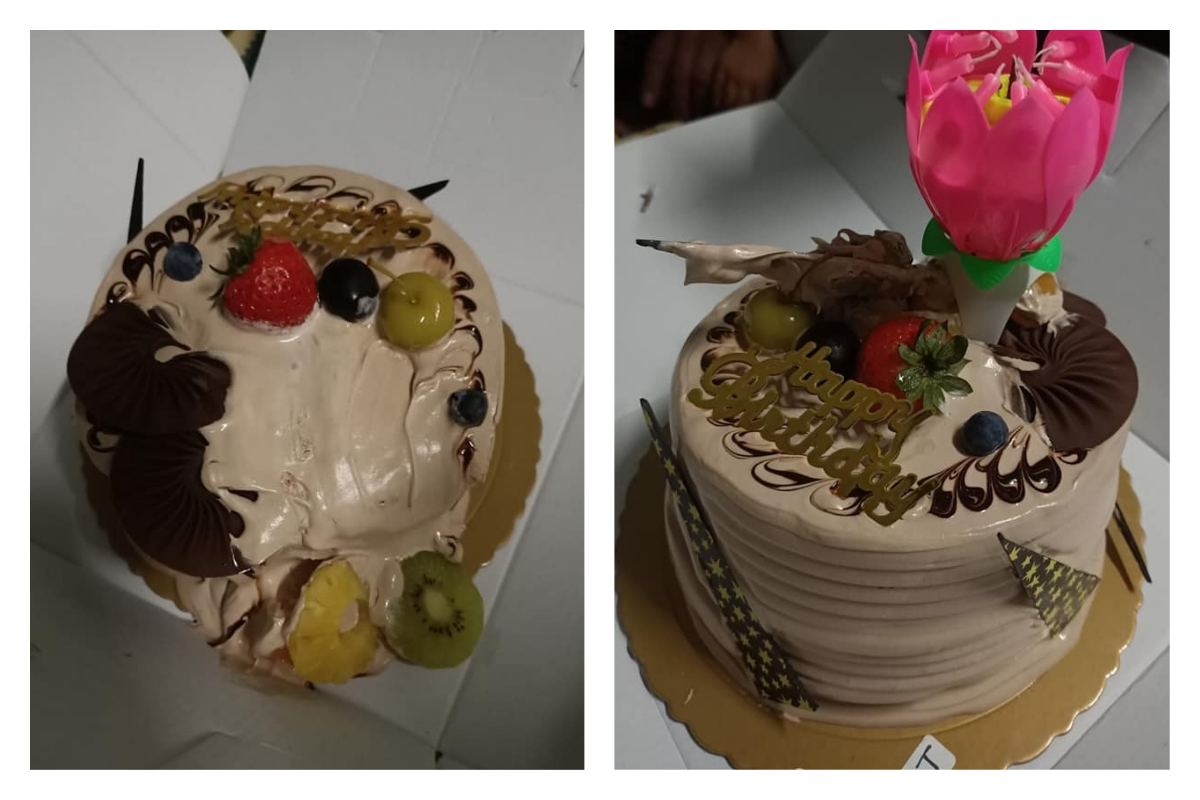 ▲網友買蛋糕回家卻發現，奶油整個融化「走山」。（圖／翻攝自《爆怨2公社》臉書）