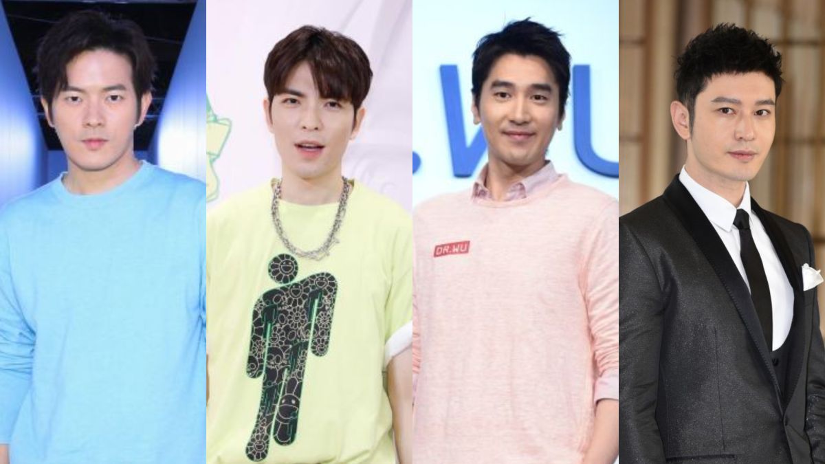 ▲藝人搭機好感度評比，左圖起為宥勝、蕭敬騰、趙又廷、黃曉明。（圖／資料照）