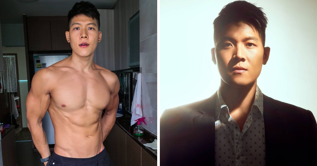 ▲一名新加坡的小吃攤攤販 Walter Tay 由於相貌英俊、身材壯碩而在當地爆紅。（圖／翻攝自IG）