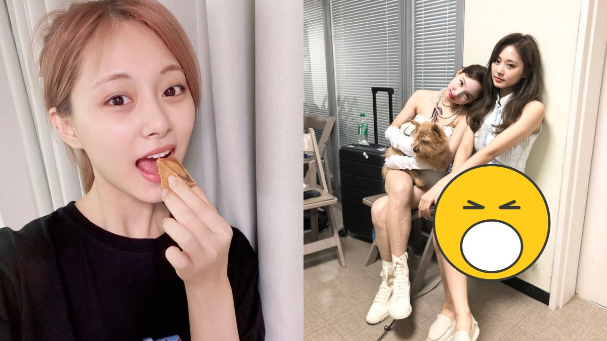 ▲子瑜（右圖右）子瑜辣秀蜜大腿，下半身驚現「透明亮點」。（圖／ TWICE IG） 