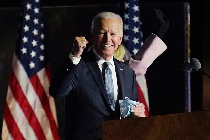 ▲拜登（ Joe Biden ）於台灣時間11月8日凌晨被各大媒體報導，當選為第46屆美國總統，其未來外交政策轉變備受關注。（圖／美聯社／達志影像）