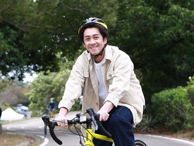 ▲陳漢典台中騎車。（圖／中視提供）