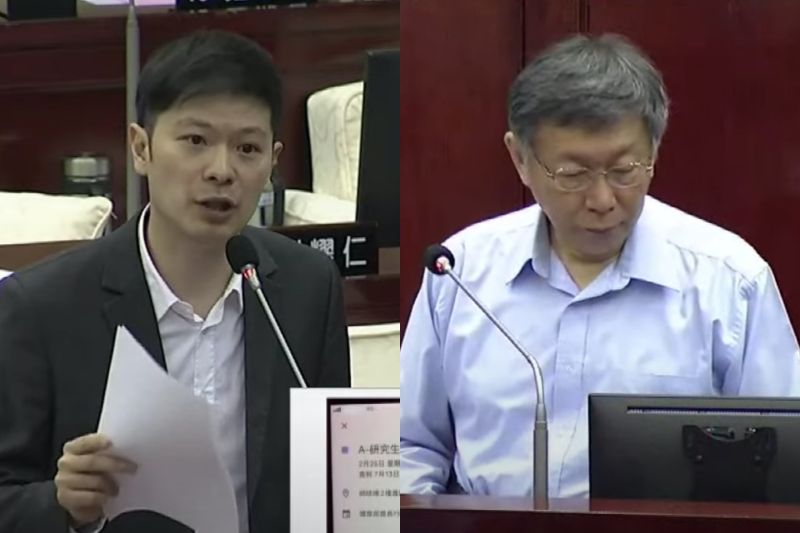 國民黨台北市議員李柏毅在市政總質詢時,質疑體育局長李再立公器私用又飆罵下屬,不過柯文哲也坦言自己罵得比他更兇,無法批評他什麼。