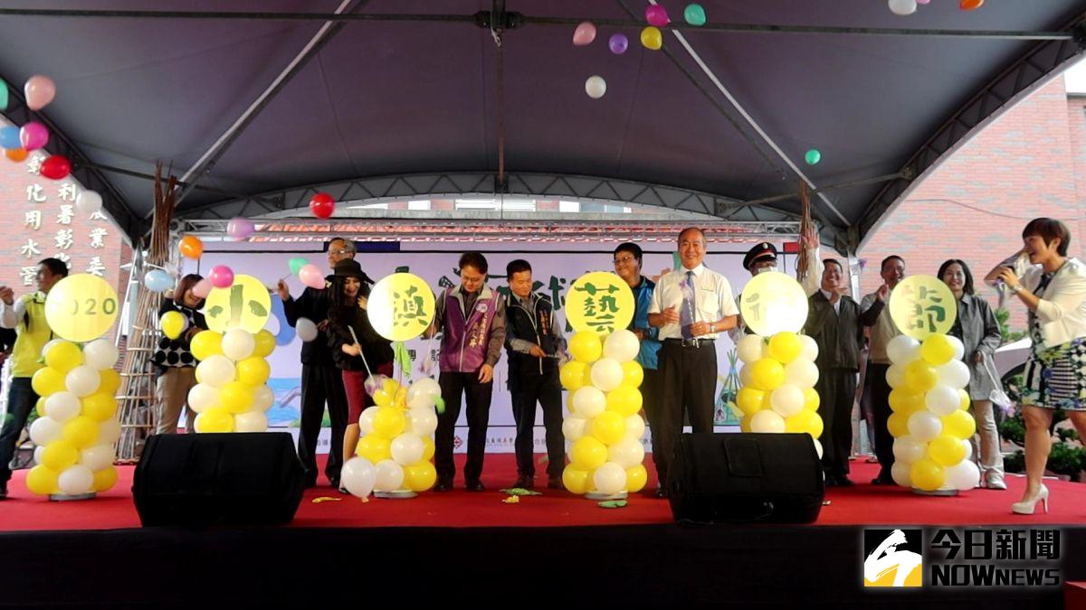 ▲彰化生活美學館在二水林先生廟舉辦2020小鎮藝術節啟動會。（圖／記者陳雅芳攝，2020.11.10）