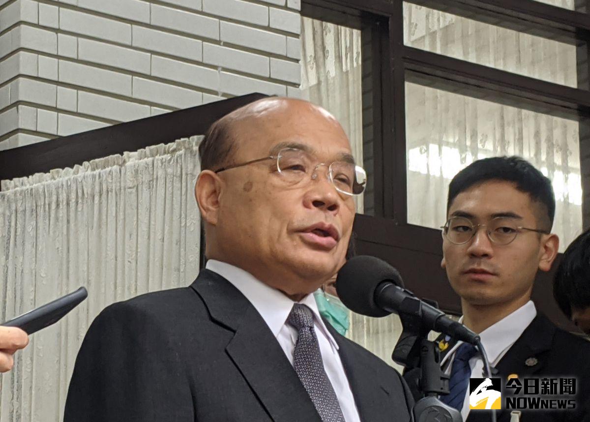 ▲對於國民黨團數度抬豬杯葛議事，行政院長蘇貞昌諷刺表示，都豬八戒了，還要豬幾戒？（圖／記者鄭宏斌攝，2020.11.13）