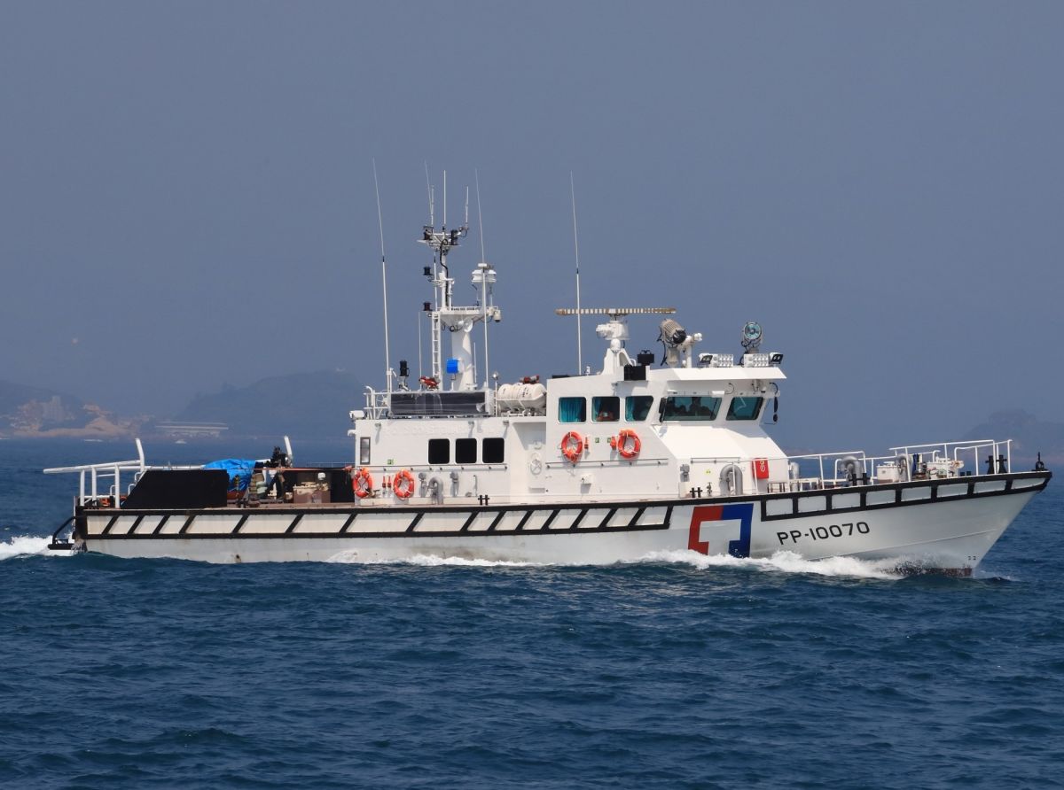 ▲海巡署委託台船公司建造的PP-10070巡防艇交船，再添海上巡防生力軍。(圖／記者記者黃守作攝，2020.11.13)