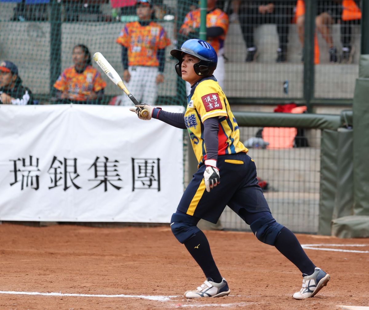 ▲林鳳珍敲出逆轉安打（壘協提供）
