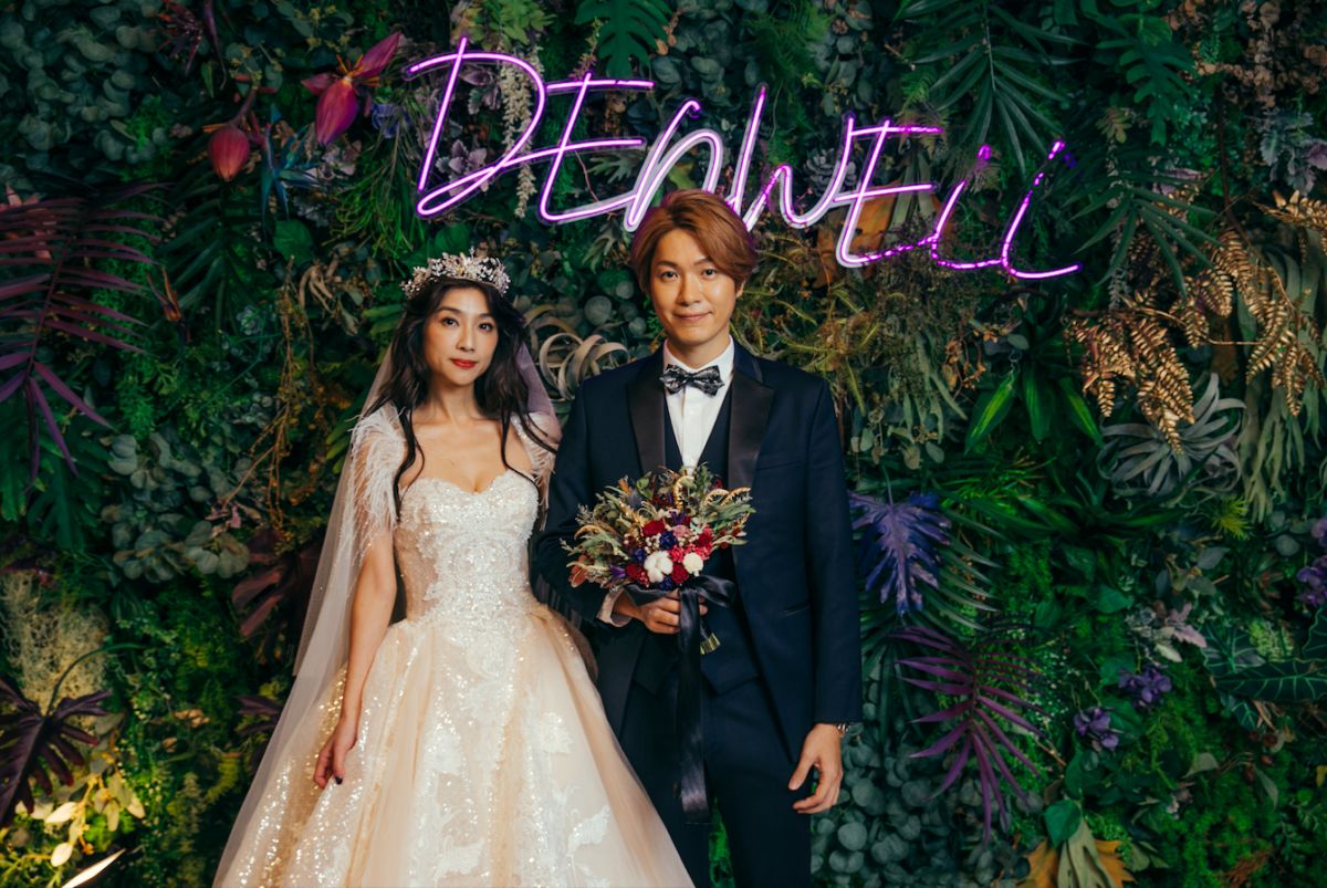 ▲黃少谷（右）、Yumi開心舉辦婚禮，邀請好友們一同見證人生大事。（圖／韓國藝匠提供）