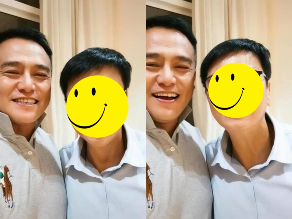 ▲張永剛（左圖左）上傳吳孟達（左圖右）近照。（圖／翻攝聾子小哥微博）