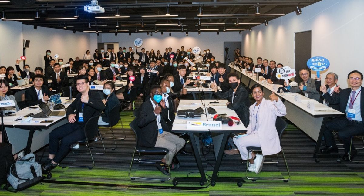 ▲行政院海洋委員會國家海洋研究院舉辦模擬海洋國際會議，以拓展我國青年學子國際觀。(圖／記者黃守作攝，2020.11.16)