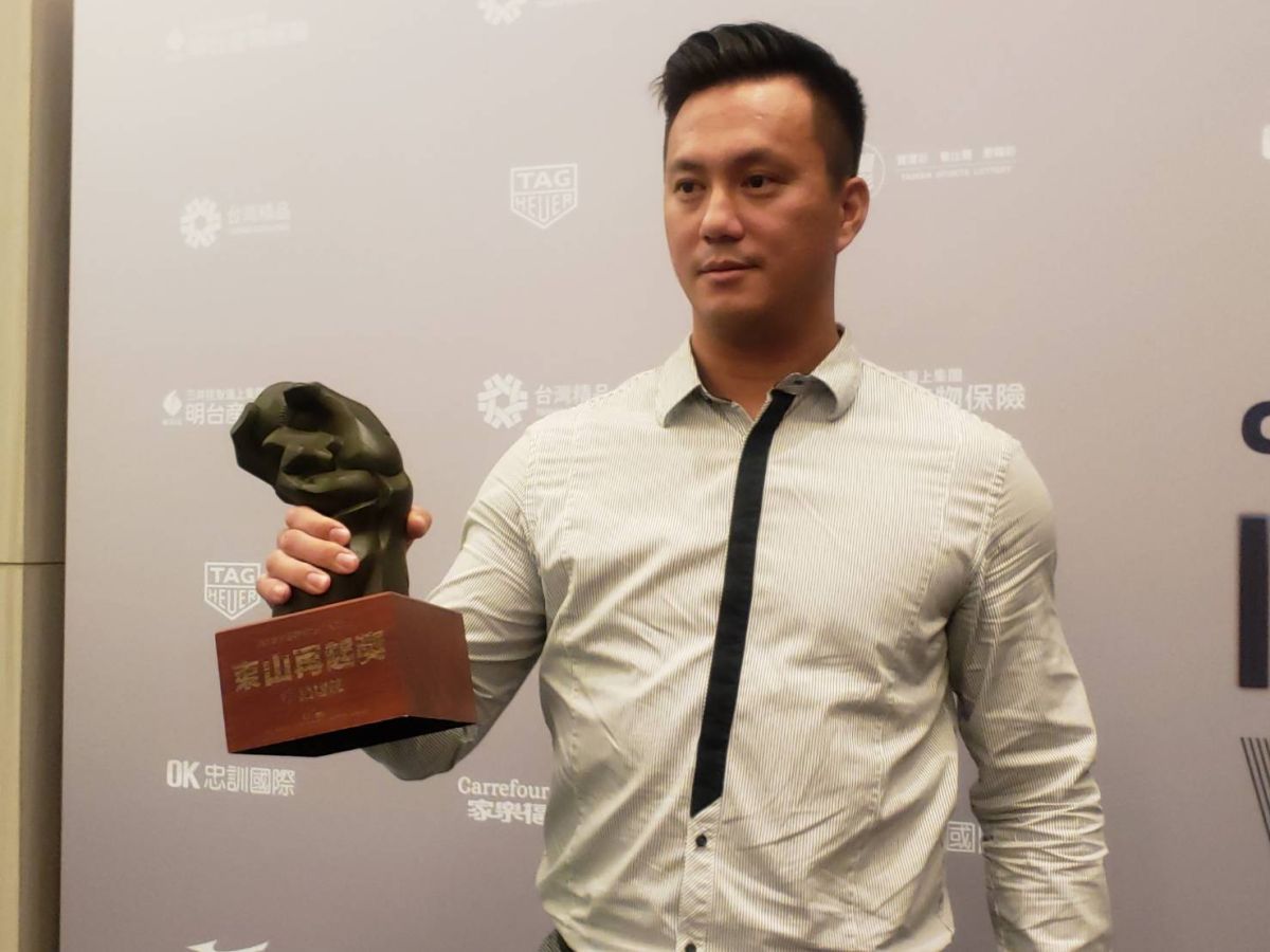 ▲高國輝獲得中職31的東山再起獎。（圖／黃建霖攝）
