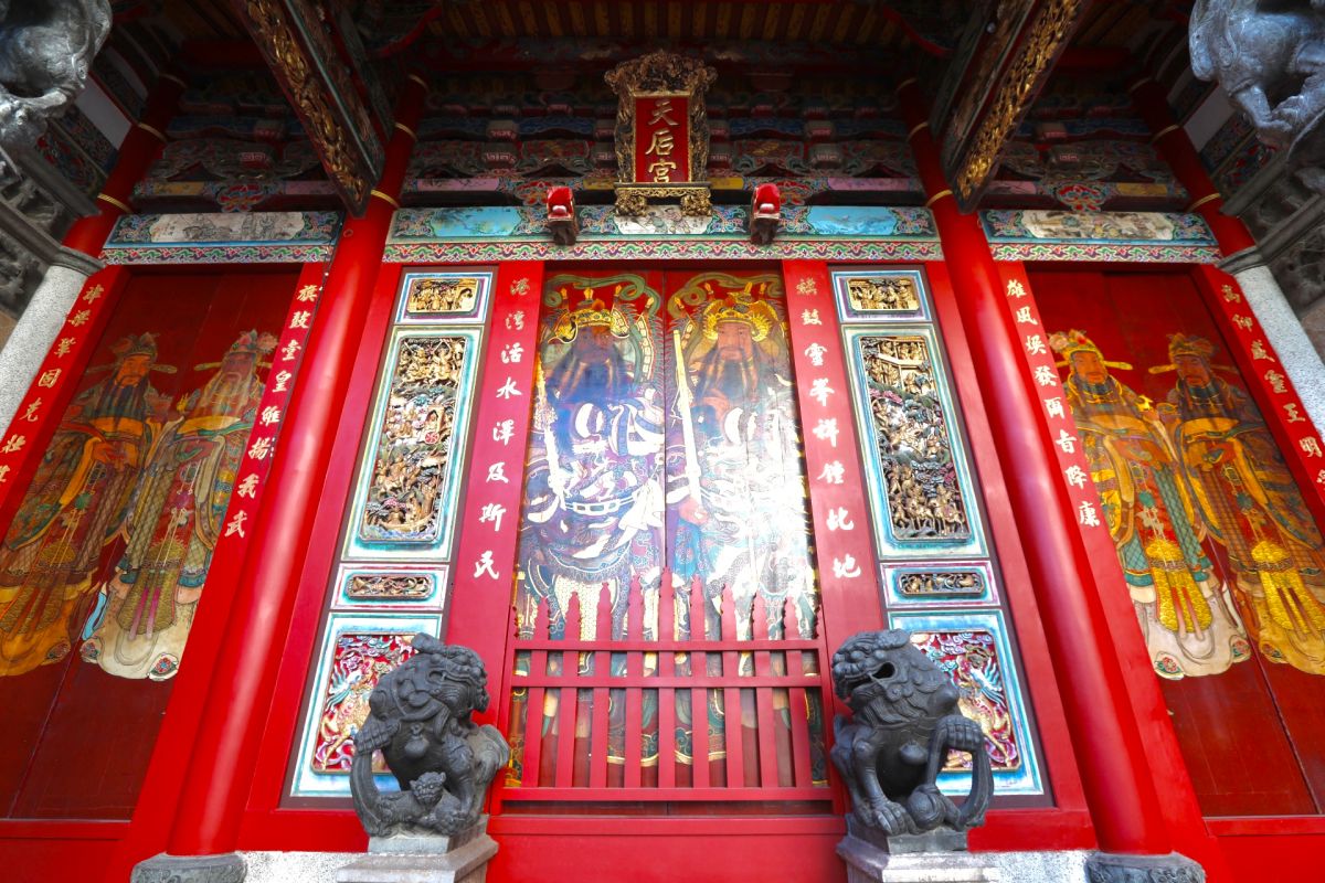 ▲已有347年歷史的高雄市定古蹟旗津天后宮的修復工程即將進入尾聲。（圖／旗津天后宮提供）