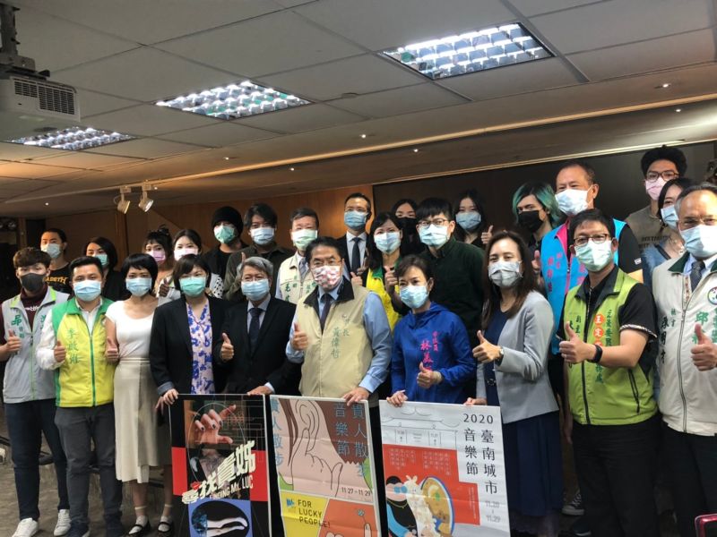 ▲台南市長黃偉哲邀請全國民眾下周來台南聽音樂、逛市集,享受美好周末時光(圖/記者林怡孜攝,2020,11,17)