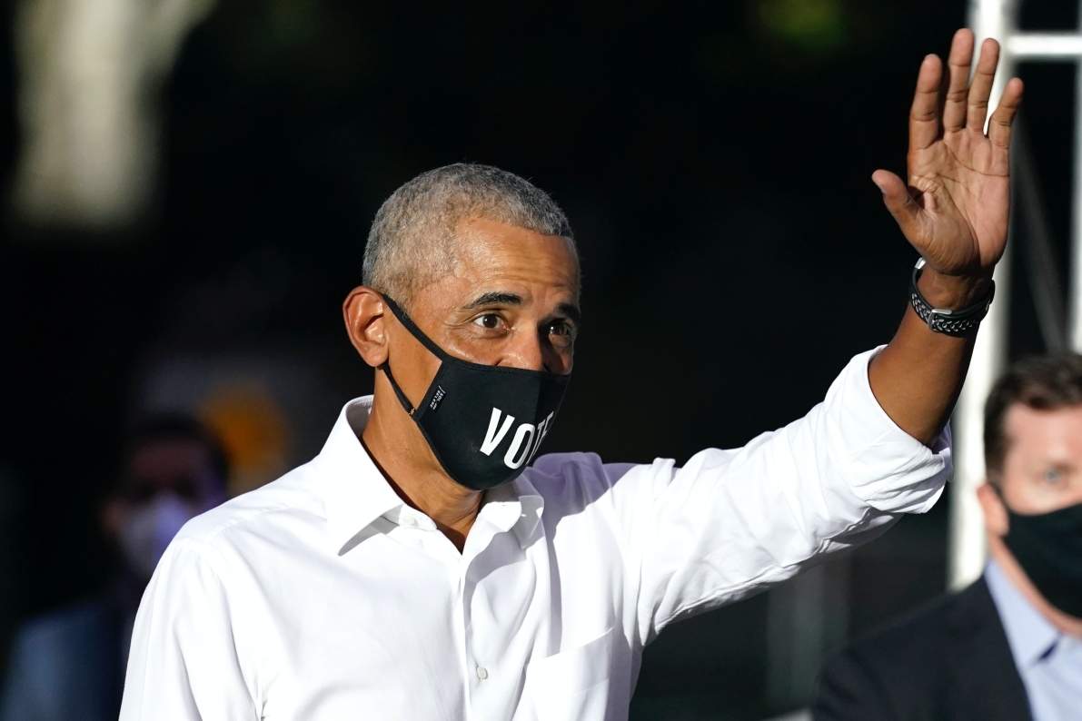 ▲美國前總統歐巴馬的發言人漢金絲（Hannah Hankins）表示， 由於COVID-19（2019冠狀病毒疾病）Delta變異株疫情蔓延，歐巴馬已縮減他的本週末60歲生日派對規模。資料照。（圖／美聯社/達志影像）