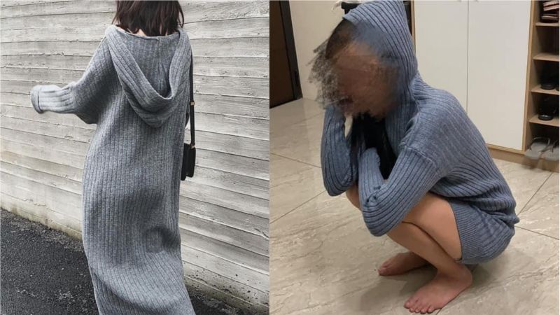 網購差很大!人妻試穿露絕對領域辣翻 眾喊:你贏了