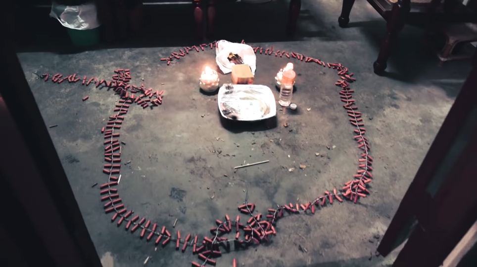 ▲在12月31日的晚間時，埔鹽鄉將舉辦2023年最後一場「送肉粽」科儀，也路線已經公布。（示意圖／Youtube頻道【鬼man&阿道夫】授權提供）