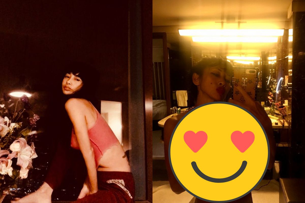 ▲白靈為金馬獎提前來台，曬裸照歡慶結束隔離。（圖／白靈IG） 