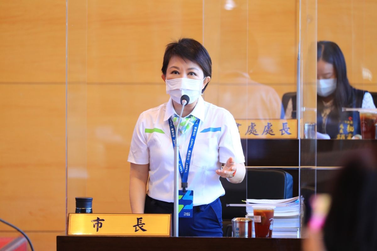 ▲中天換照申請遭駁回，對此，盧秀燕表示，她也感到相當的痛心，認為已嚴重傷害我國的言論自由。(圖／柳榮俊攝2020.11.20)