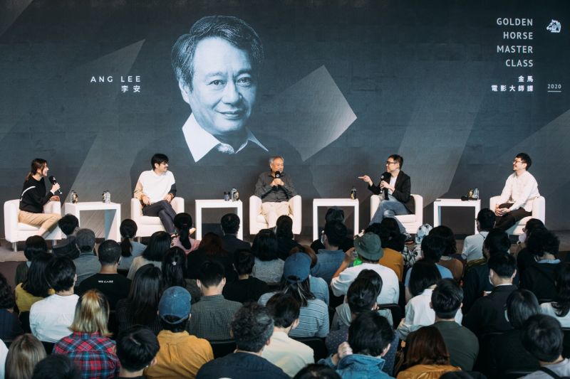 ▲李安(中)授課全場爆滿。(圖/金馬執委會)