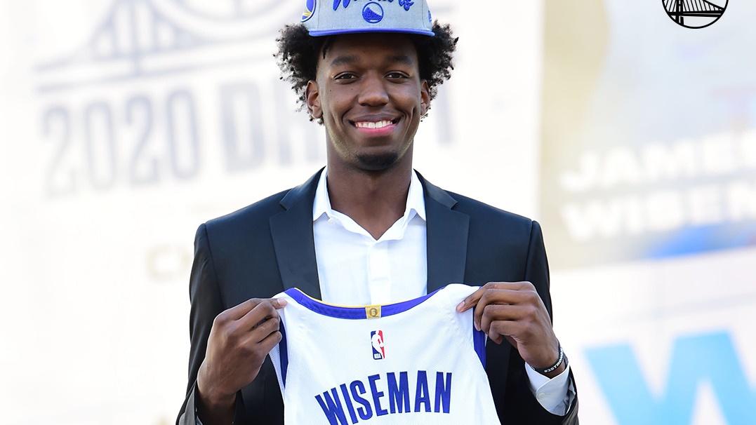 ▲勇士新科榜眼James Wiseman成為隊史最年輕先發。（圖／取自勇士官方推特）
