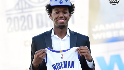 ▲勇士新科榜眼James Wiseman最期待和湖人球星「一眉哥」Anthony Davis對位。（圖／取自勇士官方推特）