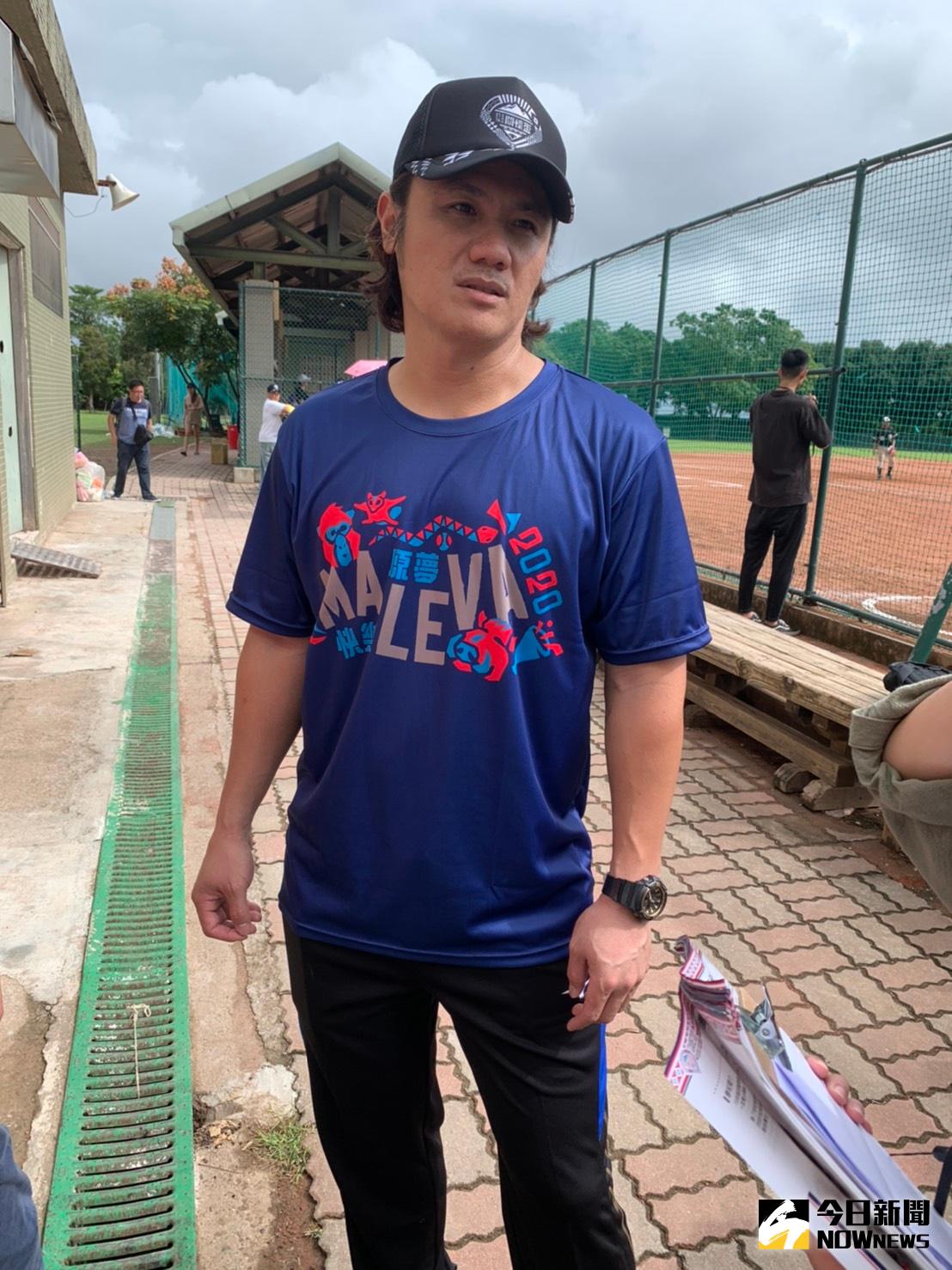 ▲統一獅陳鏞基出席關懷盃。（圖／吳政紘攝）