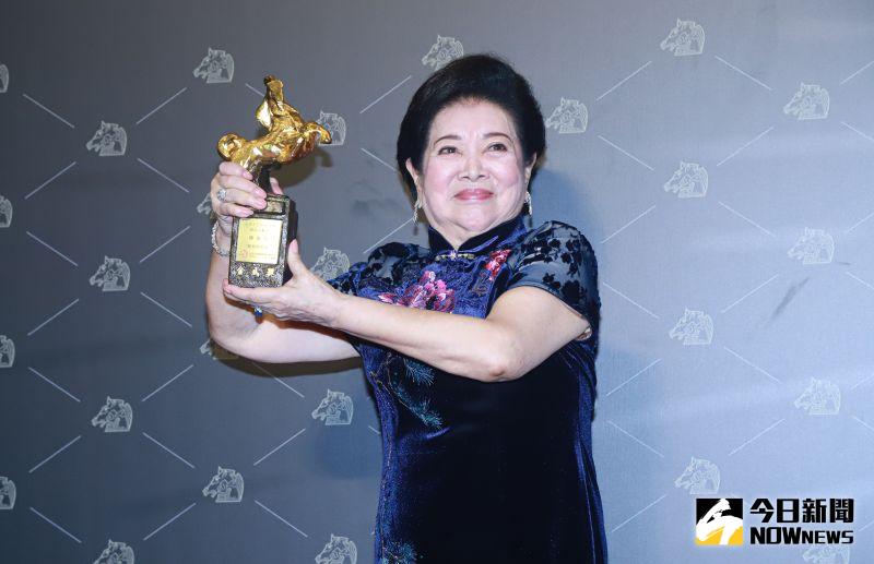 ▲陳淑芳演戲63年終於得到金馬獎,發誓會一直演下去。(圖/NOWnews影像中心)