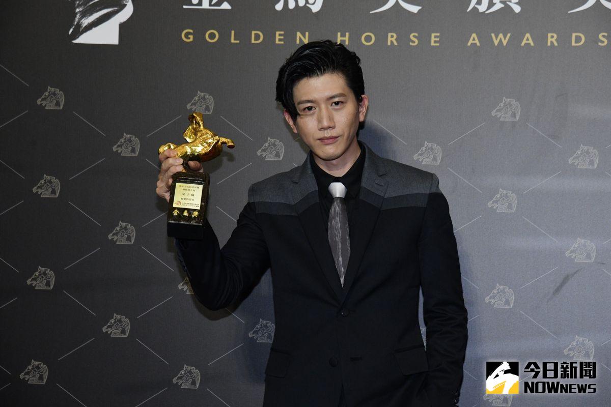  ▲莫子儀奪下金馬影帝。（圖／NOWnews影像中心）
