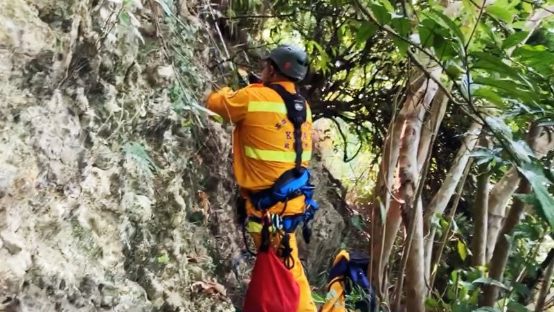 ▲中鋼運通傅姓主任獨自進入柴山後失聯,救難隊搜索5天仍找不到人。(圖/高雄市防災協會理事長王大偉提供)