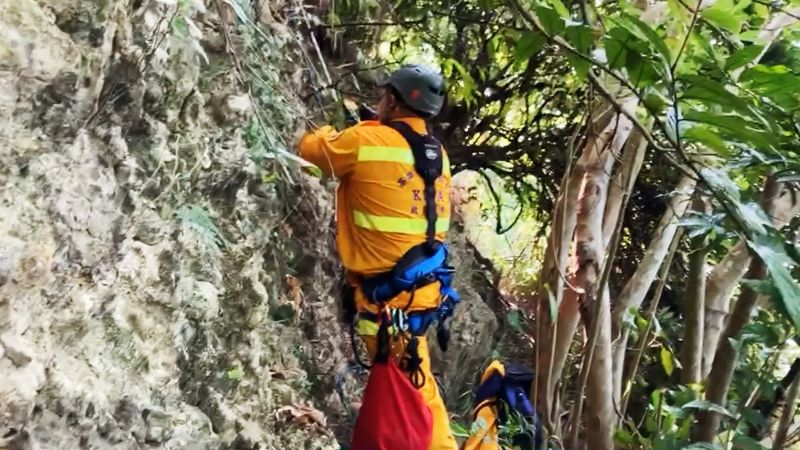 ▲中鋼運通傅姓主任獨自進入柴山後失聯，救難隊搜索5天仍找不到人。(圖／高雄市防災協會理事長王大偉提供)