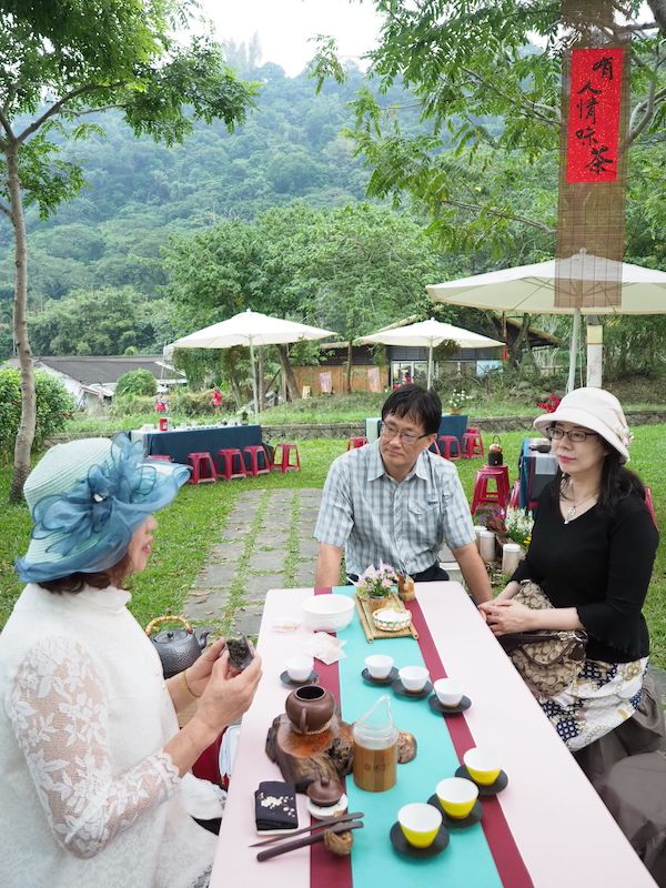 ▲阿管處在會場擺設茶席供選手們品茗。(圖/阿管處提供)