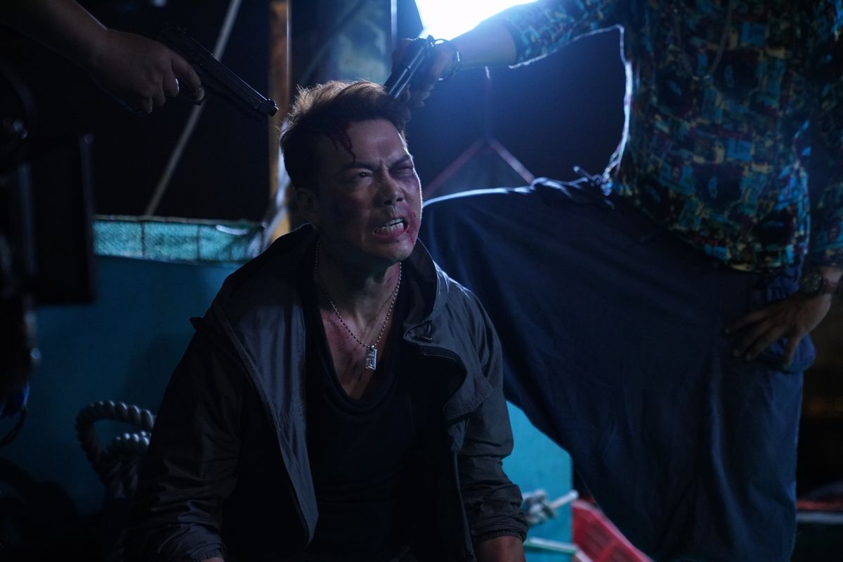 ▲謝天華在片中被爆打！（圖／華映娛樂）