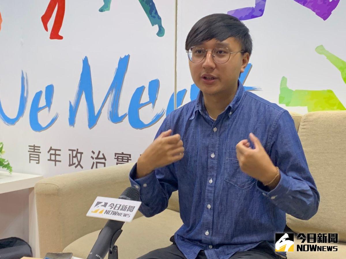 ▲國民黨青年團總團長陳柏翰表態，贊成修憲公民複決門檻下修，至於立法院表決部分，主張要連立委選制一併討論。（圖／記者朱永強攝）