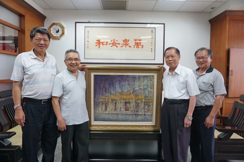 萬和宮推動文化藝術獲回響 4名家贈墨寶充實館藏
