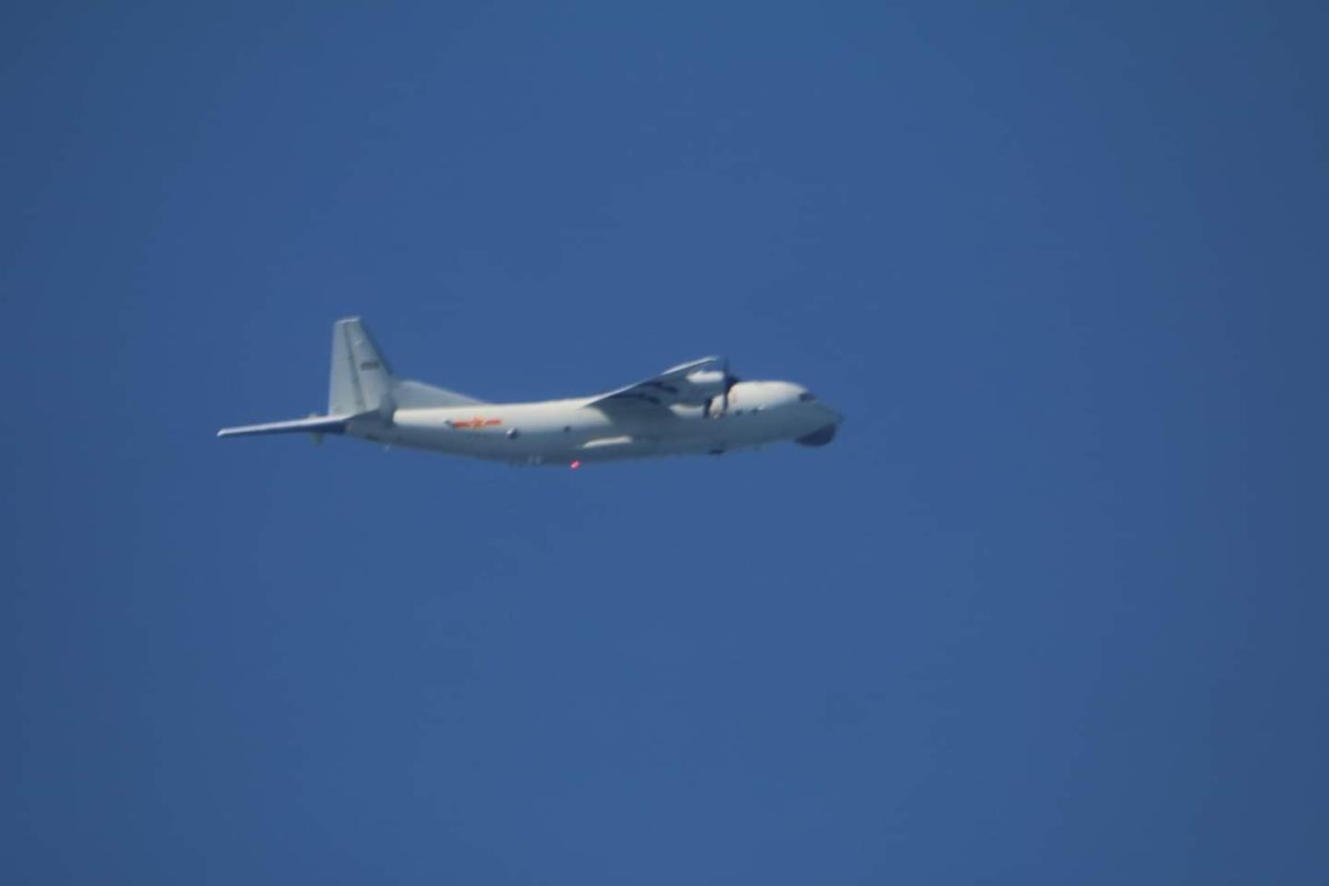 ▲23日又有共軍1架次運8反潛機闖我西南空域。（圖／國防部提供）