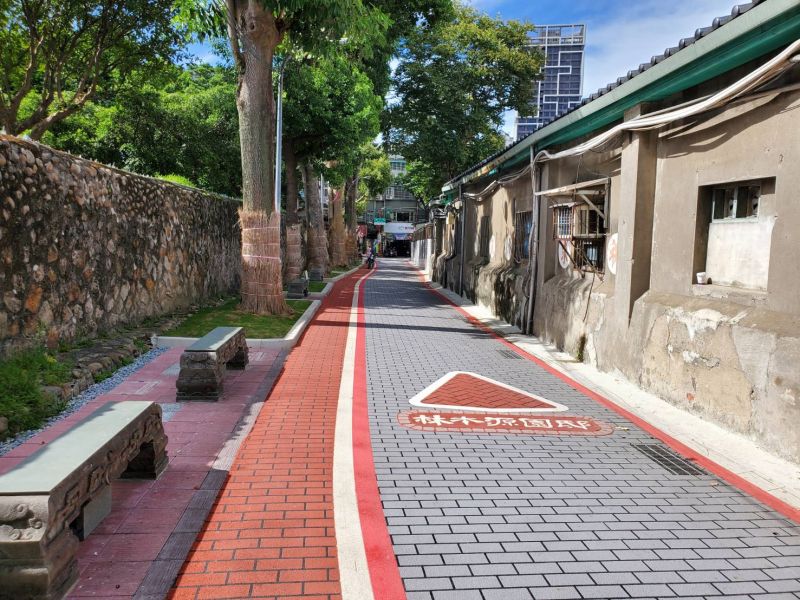 ▲林家花園文昌街。(圖/新北市工務局提供)