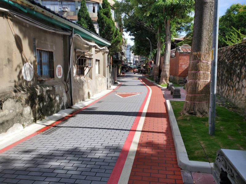 ▲林家花園文昌街。(圖/新北市工務局提供)